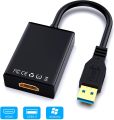 USB 3.0 to HDMI Adapter, Ablewe USB 3.0 / 2.0 to HDMI 1080P Full HD(Male to Female) Video Audio Multi Monitor Converter Adaptor for PC Laptop Projector HDTV Compatible with Windows XP 7/8/8.1/10. 