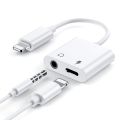 2 in 1 Dual Port Splitter Gaming Adapter for iPhone , Lightning Headphone Jack Audio & Charger Earpods Earphones Connector Compatible for iphone 7/ 7 Plus 8/8 Plus/ X/Xsmax 11/ 11 pro max 12/12pro max 13/ 13pro max. 