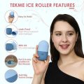 Ice Roller Faical Massage For Face Eye and Neck, Skin Care Massager, Silicone Ice Cube Tray, Ice Cube Roller Massager, Ice Facial Roller Massage Shrink Pore Skin Care Tools, Reusable Ice Stick Remove Dark Circle, De-Puff Eye Bags. 