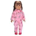 Dolls Accessories Suit Outfit New Pink Pajamas New Born Baby Doll Clothes for 18"43cm American Girl Reborn Doll Clothes. 