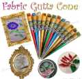 40ML Colour Chem Fabric Gutta Cone Lead/Outliner Outlining Silk/Fabric Painting, Available in  28 Different Shades Colors.. 