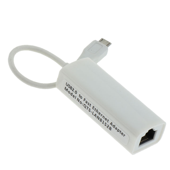 Micro USB 2.0 to Network LAN Ethernet RJ45 Adapter for Zero Android 100Mbps