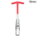 Universal 16mm 21mm Spark Plug Removal Tool, T-Handle Spark Plug Socket Universal Joint Spark Plug Socket Universal Joint Spark Plug Wrench Socket Remover Installer. 