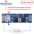 BMS 1S 12A 16A 24A 3.7V LiFePO4 Lithium Battery Protection Board 18650 4.2V Charging Voltage/Short Circuit/Overcharge Prevention. 