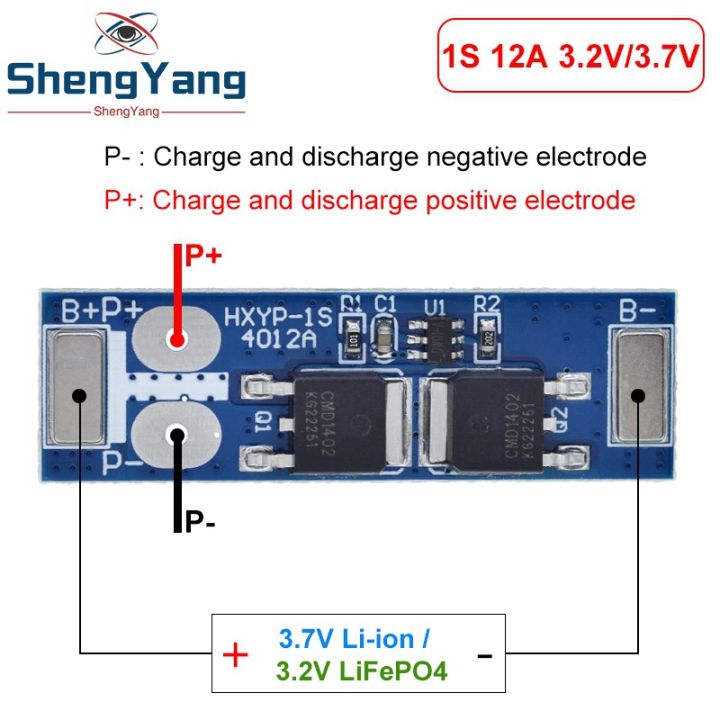 BMS%201S%2012A%2016A%2024A%203.7V%20LiFePO4%20Lithium%20Battery%20Protection%20Board%2018650%204.2V%20Charging%20Voltage/Short%20Circuit/Overcharge%20Prevention%20-%20Image%204