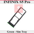 Infinix S5 Pro SIM Tray Sim Jacket Sim Slot Sim Door For Infinix S5 Pro - Green. 