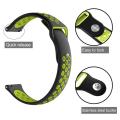 20mm Width Universal Sport Silicone Watch Band Strap For Amazfit GTS 2, Galaxy Watch Active And All Other 20mm Width Lugs Quartz, Digital, Automatic Watches.. 