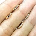 Solid Gold-Plated Fancy Zirqonia TINY Nosring with Stones, Small Nose Ring Jewelry for Girls/Womens, NoseClip for girls, Small Hoop Earrings (1Pc). 