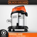 Black n Decker Vacuum Cleaner (Wet n Dry) Stainless Steel 20 Litre 1600 Watt with Blower function - WDBDS20. 