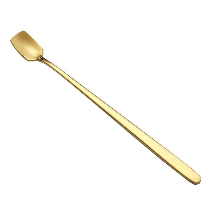 Trendiq Medicine Spoon Portable Square Head Stainless Steel Kitchen Soup Scoop for Cooking