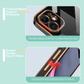 Hontinga for iPhone X / XS Back Cover（Free Lanyard）Luxury 6D Plating Sunshine Girl Side Pattern Case Soft Silicone Square Phone Cases. 