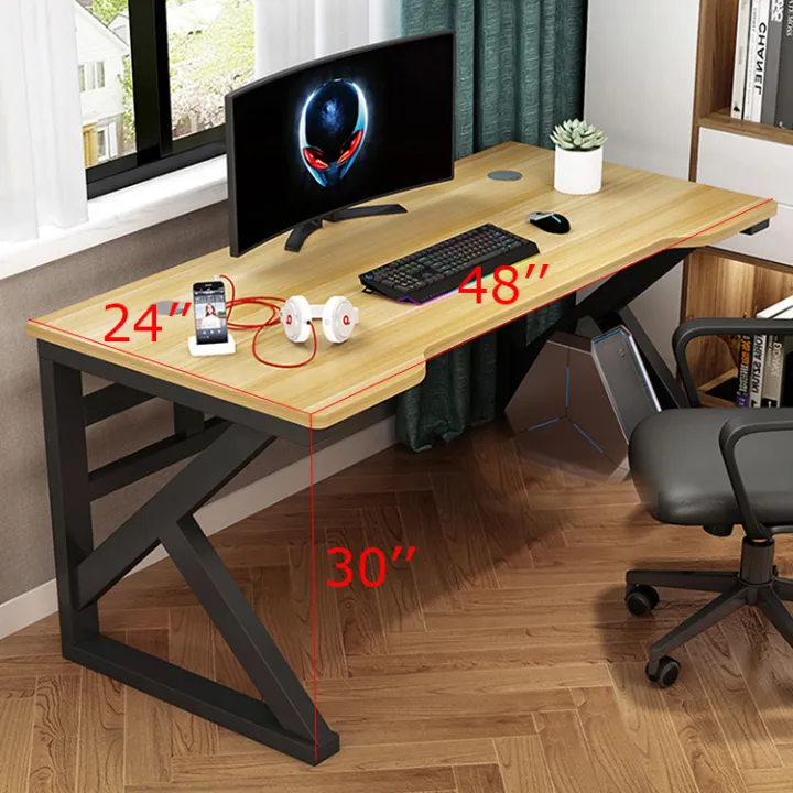 Office%20Table%20Desktop%20Table%20Office%20Desks%20Sturdy%20Wooden%20Desk%20with%20Metal%20Legs%20Suitable%20for%20Bedroom,%20Living%20Room,%20Study%20Room%20Writing%20Desk%20-%20Image%204