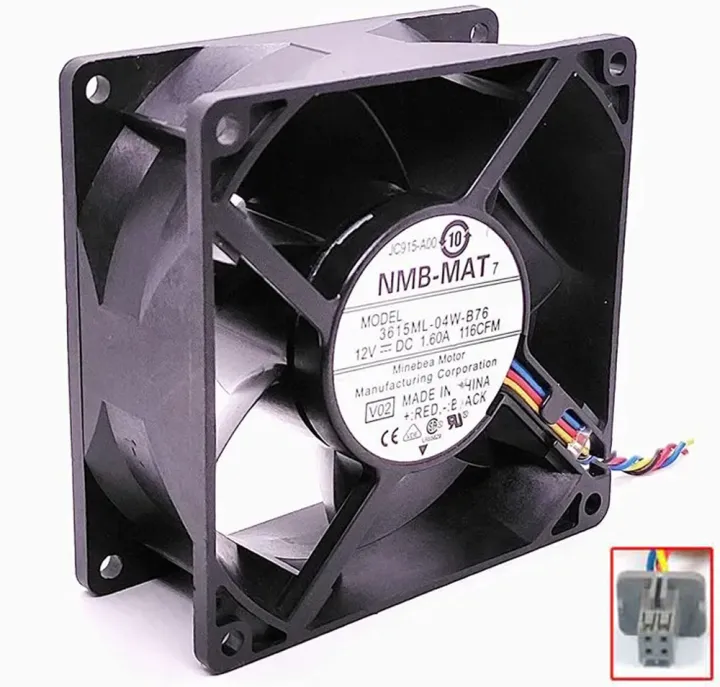 NMB-MAT%20Minebea%203615ML-04W-B76%20Server%20-%20Square%20Fan%20V02,%20sq92x92x38,%2012V%201.60A%20-%20Image%207