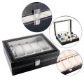 Leather Watch Case Jewelry Display Collection Storage Watch Organizer Box Holder Box 10. 