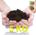 Vermicompost 100% Organic Fertilizer , Best Alternate to Peat Moss and Coco Peat - Home Kitchen Gardening & Vegetables - 1/2/5/10/25 KG Packing. 