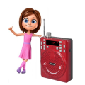 MP3 VDR Portable Mini Bluetooth MP3 Best Sound Speaker Bluetooth Speaker Play Song And Radio Waist Speaker Music Plyer Portable Speaker. 