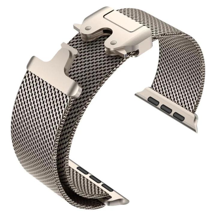 Titanium%20Milanese%20Loop%20Compatible%20with%20Apple%20Watch%20Bands%2049mm%2046mm%2045mm%2044mm%2042mm%20for%20Men%20Women,%20Stainless%20Steel%20Mesh%20Loop%20with%20Parachute-style%20Buckle%20for%20iWatch%20Ultra%202%20Series%2010%209%208%207%206%20SE%205%204%203%20-%20Image%203
