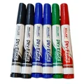 Pack of 6 White Board Markers  Dry Erase Refillable. 