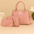 Three Piece Premium Quality Luxury Ladies Hand Bags For Girls Top Handle Bag Large Capacity Shoulder Bag. 