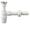 Bottle trap PVC for sink / basin size: 1-1/4 and 1-1/2 with waist / drain. 