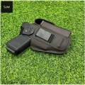 Pure Leather Universal Pstl Cover With Extra Magazine Pocket | Inner & Outer Use for Right & Left Hand. 