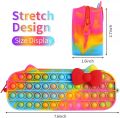 Pop Fidget Pencil Case for Girls, Push Pop Bubble Pencil Pen Case for Kids, Pop up Pencil Case Large Capacity, Pop up Pencil Pouch Fidget Toy, Poppet Pencil Boxes School Season Gifts. 