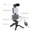 5-in-1 Video Making & Vlogging Kit | Tripod, LED Light, Microphone, Phone Holder & Wireless Remote | Smartphone Video Accessories. 
