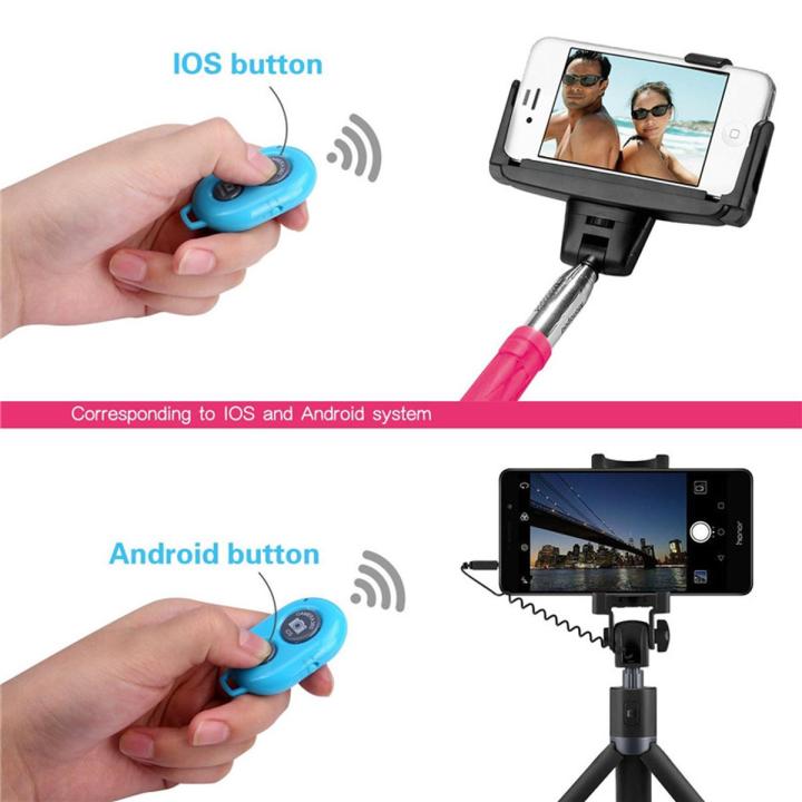 Camera Bluetooth Remote Controller photo shutter Release For iphone 6 6s 7 Pau de Selfie stick for samsung s8 for Android