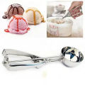 Small Stainless Steel Ice Cream Scoop Ice Ball Maker Ice Cube Ice Cream Spoon Kitchen Stainless Steel Ice-Cream Spoon (Pack of 1). 