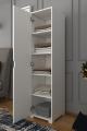 Cupboard Single Door 4 Shelf Wardrobe Single Door White .. This Can Be Customized. 