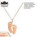 Carat Pendant Necklace Lovely Exquisite Bright Luster Feet Necklace. 
