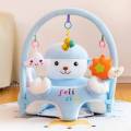 Sofa Set Support Seat Cover Baby Plush Chair Cartoon Learning Sit Plush Chair Toddler Nest Puff Washable With Rod Toys. 