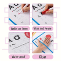 10Pcs Transparent File Pocket Folder Sleeves Oversized Reusable Dry Erase Clear Stationery Storage Folder File Pouch. 