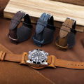 Retro Handmade Men's Wrist Watch Band 18mm 19mm 20mm 21mm 22mm Leather Cuff Watch Strap Business Watch Band Universal. 