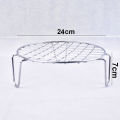 Tall Hot Pot Stand Round Stainless Steel. 