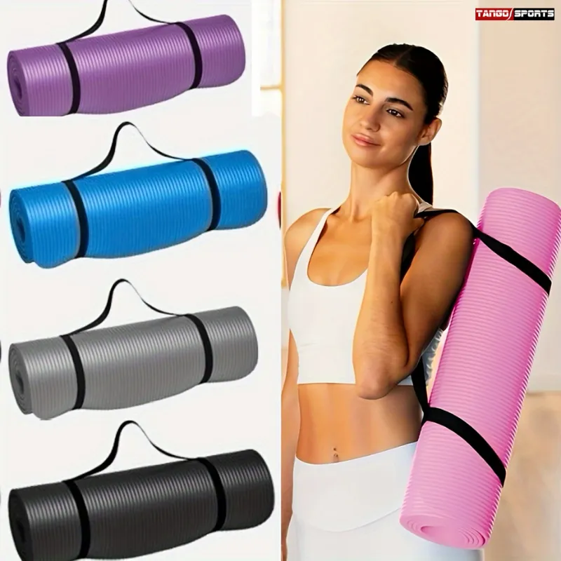 Yoga Mat 15MM, Eco Friendly Thick Memory Foam Exercise Mat with