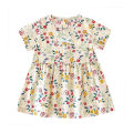 Sanlutoz Floral Baby Girls Dress Summer Short Sleeve Holiday Casual Kids Girls Dresses Clothing. 