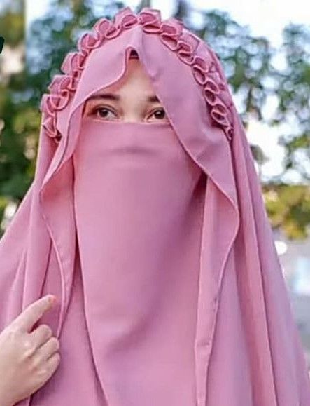 Crown Niqab Hijab Women's Full Face Covering Islamic Headwear Modesty Veil for Muslim Women Girls