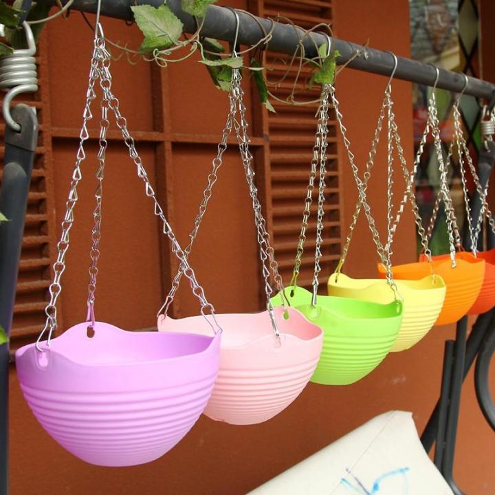 Plastic%20Hanging%20Plant%20Pots,%20Flower%20Pots,%20Hanging%20Pots%20with%20Chain%20Hangers%20Planters%20Plastic%20Gardening%20Pots%20alternate%20to%20Clay%20Pots%20best%20container%20gardening%20ideas%20Top%20Reviewed%20Top%20Rated%20Top%20ranked%20-%20Image%203