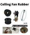PACK OF 4 Ceiling rubber wheels, ceiling fan hanging plastic, rubber hanging fan Screws Fasteners Rubber. 