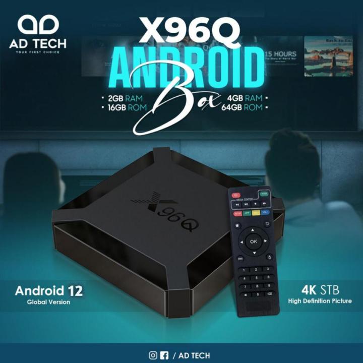 X96Q 4GB / 64GB - Android 12 - Quad Core 4K Android Smart TV Box - Allwinner H313 Quad Core
