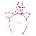 6pcs Girls Unicorn Cat Ears Headband Plastic Kitty Bows Crown Headbands Party Family Decoration Hair Accessories. 