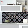Flower Silver Foil Wall Stickers - Waterproof & Removable Decor 12x12cm - Gift Art. 
