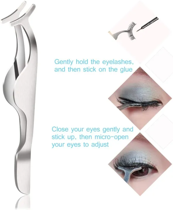 Professional%204%20Pcs%20Set%20Eyebrow%20Tweezers%20Eyebrow%20Scissors,%20Precision%20Slant%20Tip%20Hair%20Tweezer%20for%20Men%20&%20Women,%20Eyelashes%20Extension%20Applicatior%20-%20Image%202