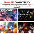 Pro Arcade USB Game Controller Joystick for PC Laptop  4 / 6 Mechanical Buttons  8-Way Direction Control  Compatible with NEOGEO MAME32 KOF Mortal Kombat Tekken 8 Kombat Fighting Games  Ergonomic Grip by Unique Mall. 