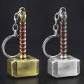 Thor Hammer Metal Keychain Movie Key Ring Cosplay Prop Key Holder For Fans Bag Ornament Car Pendant Gift. 