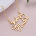 Couple Love Name Necklace. 