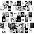 Black and White Photo Aesthetic Pictures 50 pcs | Stylish Bedroom and Dorm Decor | 4"x6" Posters (Set of 50). 