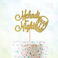 Mehndi Night Cake Topper For Party Celebration, Anniversary, Engagement & Wedding Toppers, Cake Decoration. 