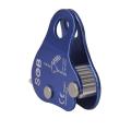 Aluminum Climbing Rope Blocker for Outdoor Climbing - blue. 